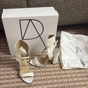Paul Andrew White Women's Heels